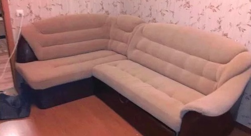 Перетяжка углового дивана. Спортивная